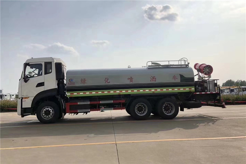 東風(fēng)天龍后八輪20噸噴霧車，國六綠化噴灑車